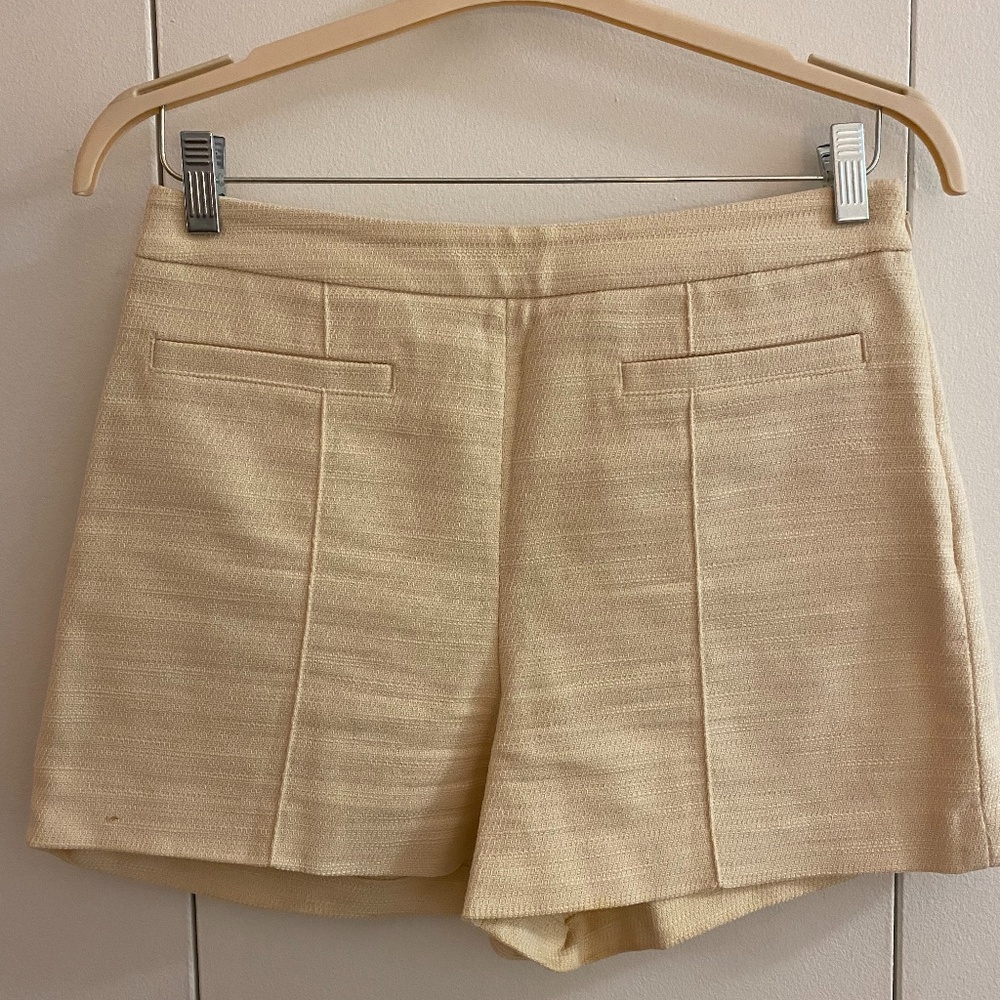 Ann Taylor white high waisted shorts